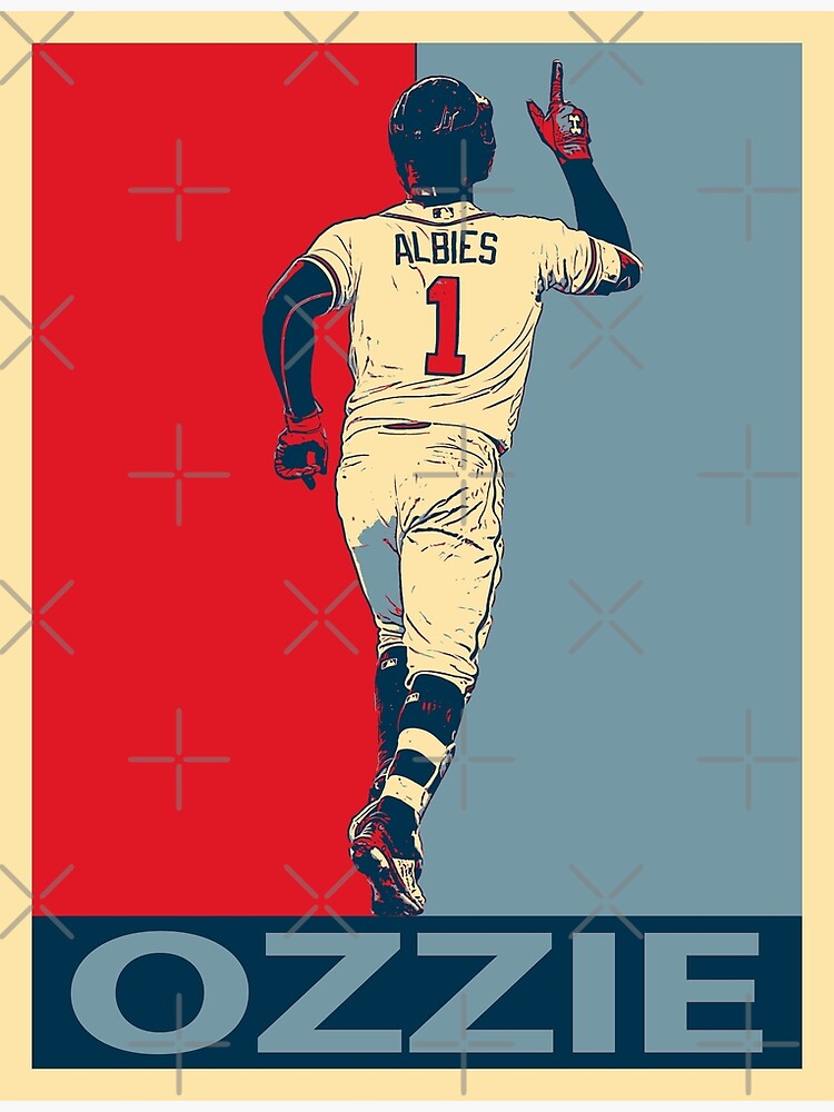 Ozzie Albies Atlanta Poster Canvas Baseball Print Sports 