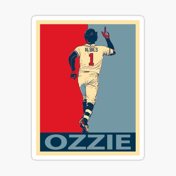 Adult Vintage Canvas Ozzie Albies T-Shirt Medium