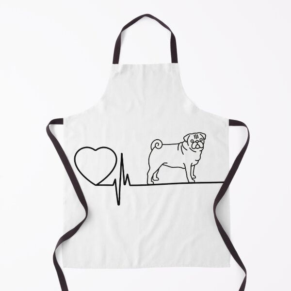 Item preview, Heart beats for Pugs designed and sold by ArtofMac.