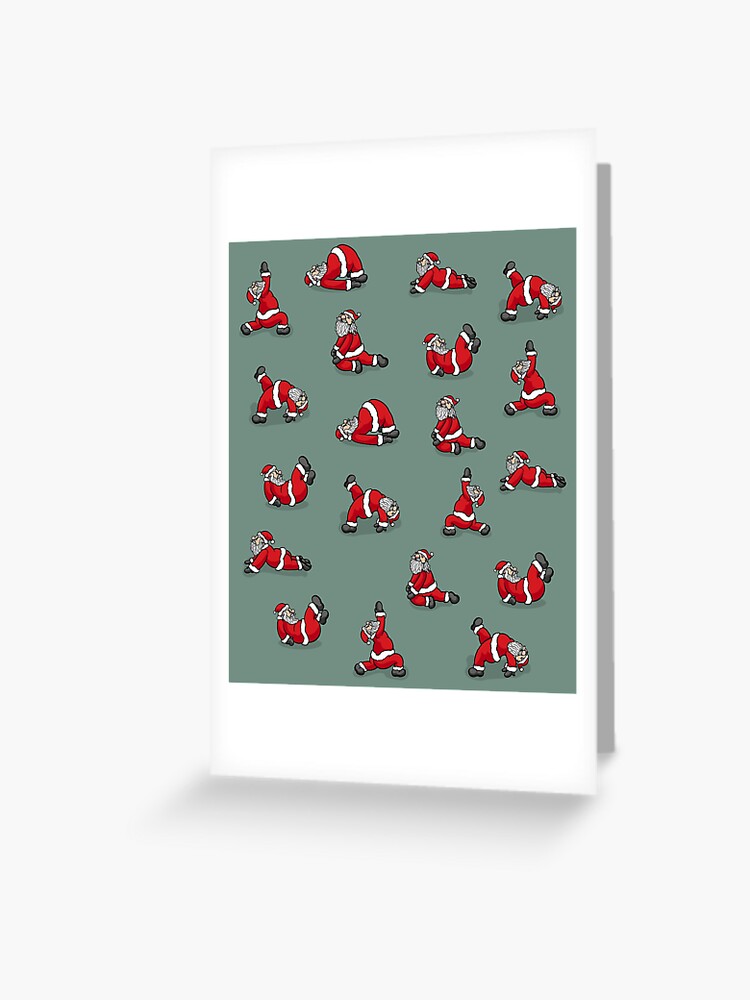 Christmas Yoga Poses: Tree, Mountain, Upward Dog and Warrior Humorous /  Funny Christmas Card | PaperCards.com