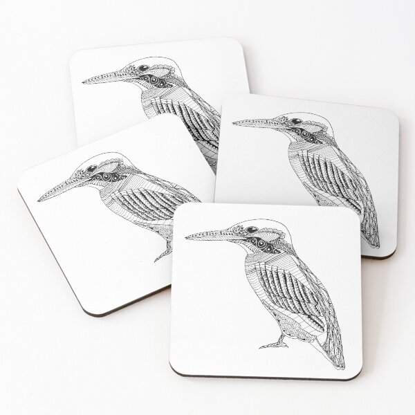 Item preview, Patterned Kingfisher designed and sold by Leah Amir.