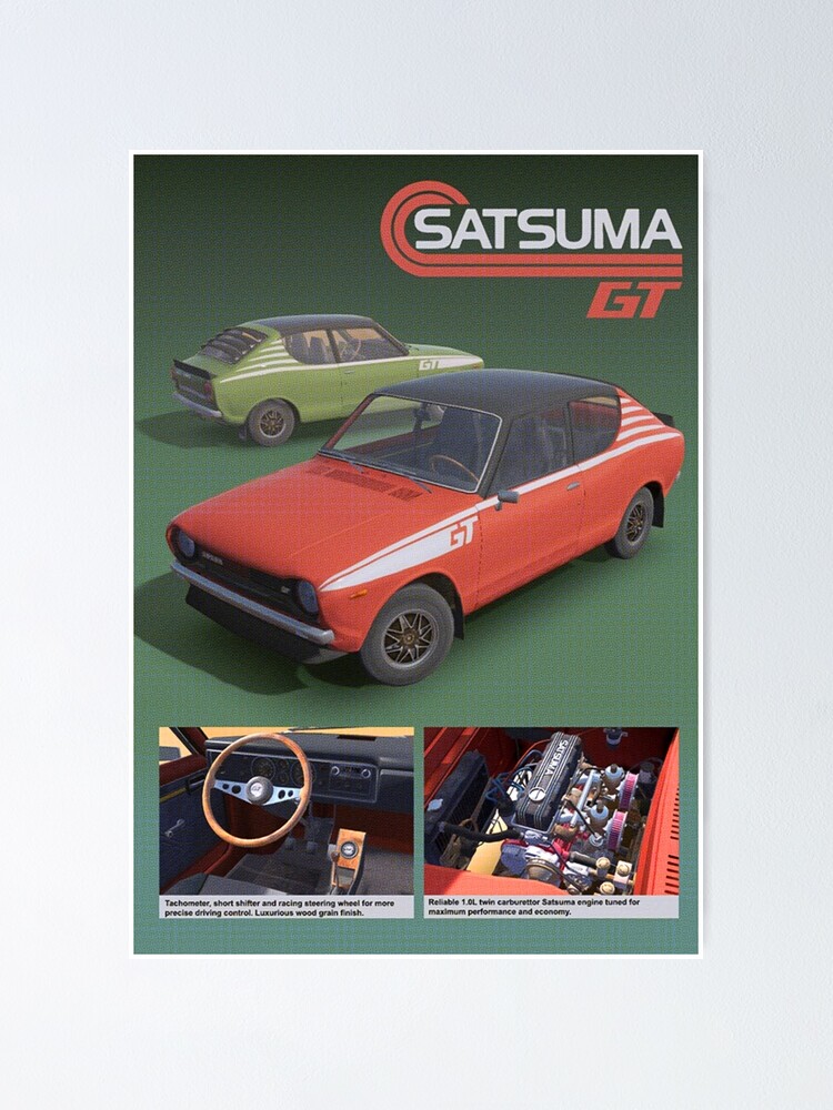 "Satsuma GT" Poster for Sale by perasangka Redbubble