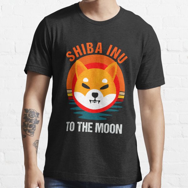 Shibacoin to the moon Vintage Distressed Look Shiba Inu Crypto T shirt Shiba Inu SHIB Army SHIB Cryptocurrency T Shirt