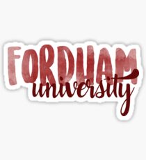 Fordham Brush Script Sticker