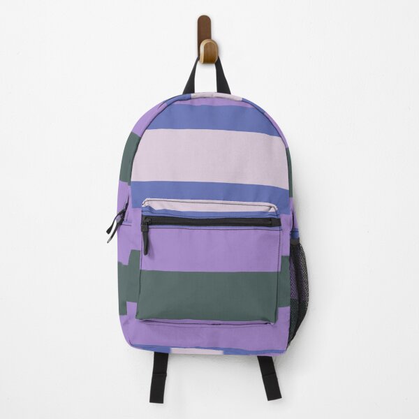 Artikelvorschau, Retro Farbstreifen Flieder, Blau, Jägergrün, Blasses Mauve entworfen und verkauft von ViewerEqualsPhoton.