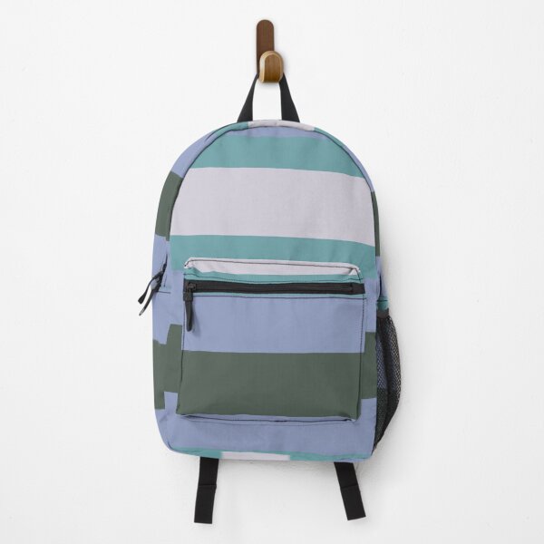 Artikelvorschau, Retro Color Stripe Blue, Teal, Hunter Green, Grey Smoke entworfen und verkauft von ViewerEqualsPhoton.