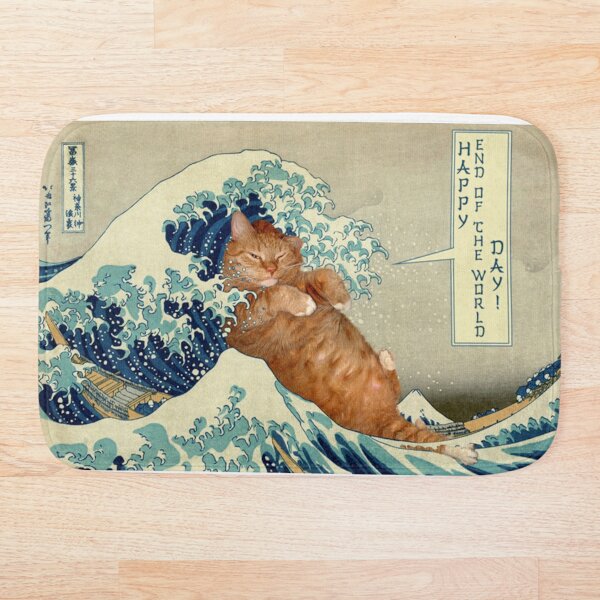 Item preview, Katsushika Hokusai, Great Wave off Catnagawa, or Happy End of the World Day (oceanic version) designed and sold by MrAynh09.