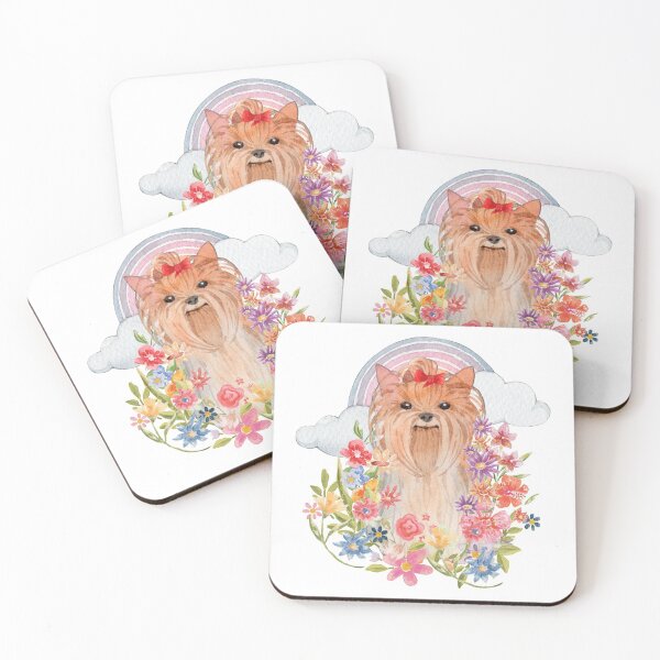 Item preview, Vintage Yorkshire Terrier Floral Field  designed and sold by jlmcreativeau.