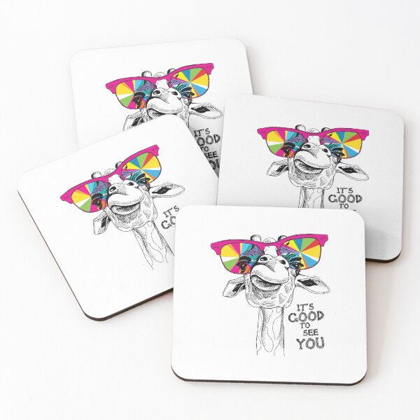 Item preview, Giraffe portrait with glasses colors designed and sold by KimmieBap.