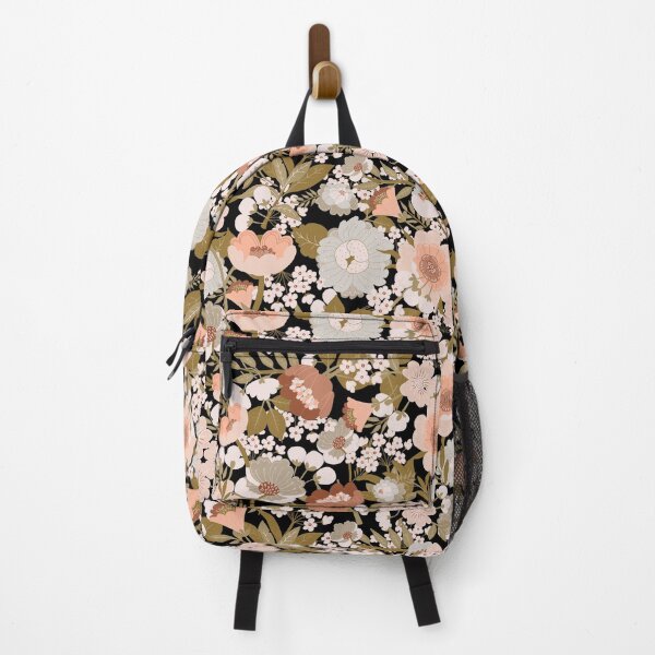 Item preview, Sophisticated Floral with black background designed and sold by karenbarrett.