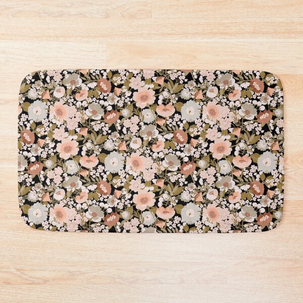 Item preview, Sophisticated Floral with black background designed and sold by karenbarrett.