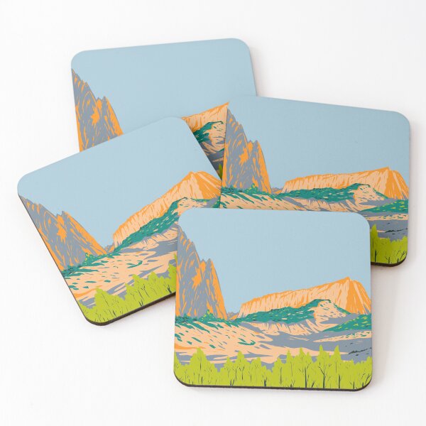 Item preview, Echo Canyon State Park Located East of Pioche Nevada USA WPA Poster Art designed and sold by patrimonio.