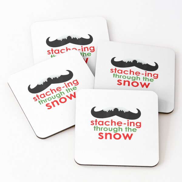 Item preview, Camisa de Navidad - Camiseta divertida de Stache-ing Through the Snow designed and sold by LekChanshirt.