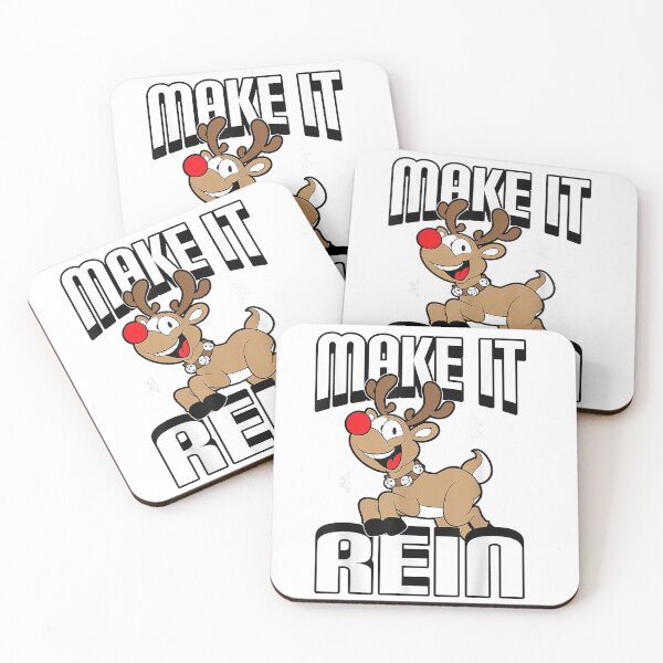 Item preview, Christmas Shirt - Make it Rein Shirt - Reindeer tshirt designed and sold by LekChanshirt.