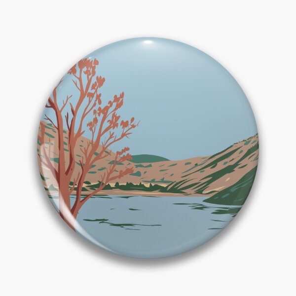 Item preview, Spring Valley State Park with Eagle Valley Reservoir in Eastern Nevada USA WPA Poster Art designed and sold by patrimonio.
