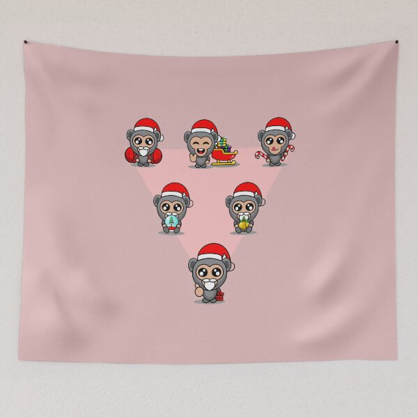 Item preview, Monkey Christmas designed and sold by GreyWolfPack.