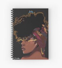 Cuaderno de espiral Magia negra de la muchacha