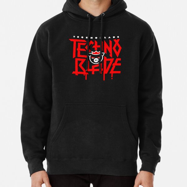 TechnoBlade Logo Red Pullover Hoodie