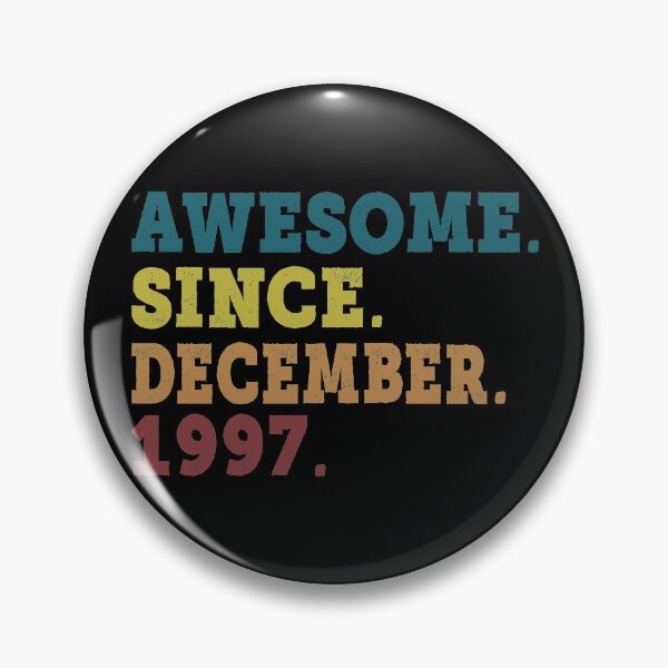 Item preview, Awesome Since December 1997 Retro Vintage 24th Birthday Gift designed and sold by designbychow.