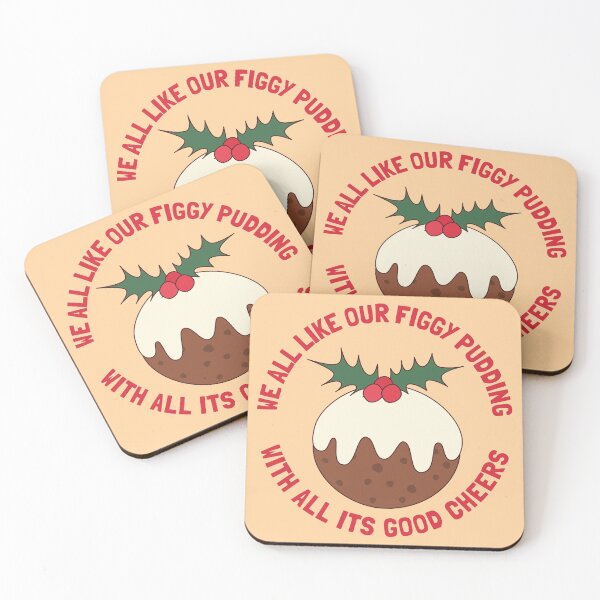 Item preview, We All Like Our Figgy Pudding Good Cheers designed and sold by cashewdays.