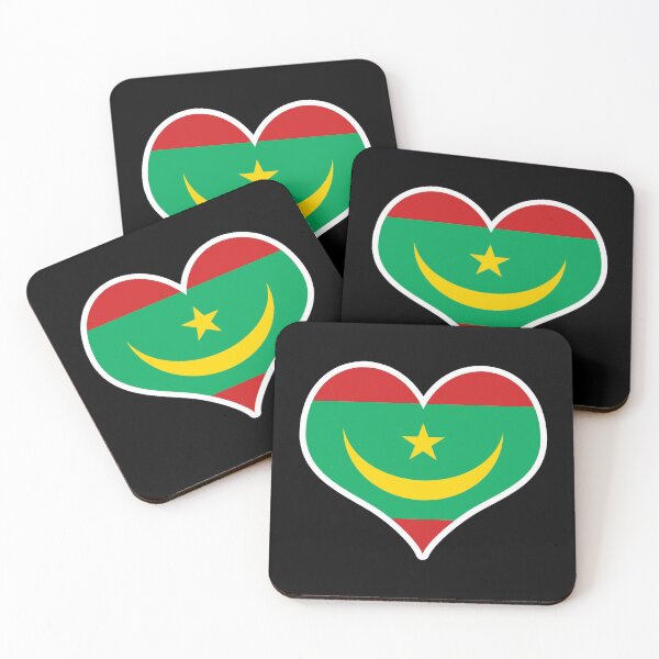 Item preview, Mauritania Flag Heart designed and sold by PKHalford.