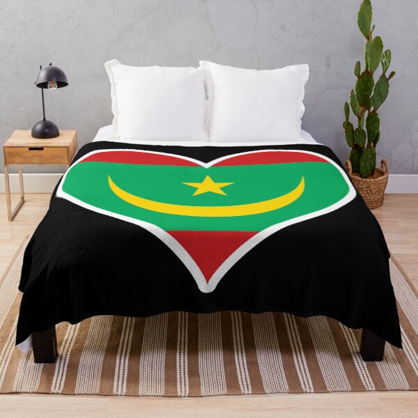 Item preview, Mauritania Flag Heart designed and sold by PKHalford.