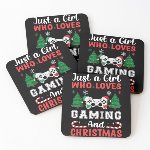 Item preview, Just a Girl who Loves Games and Christmas Funny Gaming designed and sold by R&BApparel.