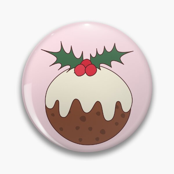 Item preview, Iced Christmas Pudding Figgy Pudding Plum Pudding Holly designed and sold by cashewdays.