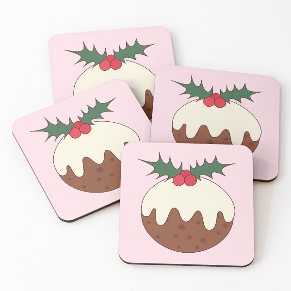 Item preview, Iced Christmas Pudding Figgy Pudding Plum Pudding Holly designed and sold by cashewdays.