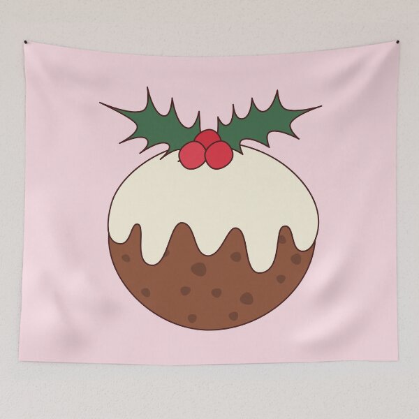 Item preview, Iced Christmas Pudding Figgy Pudding Plum Pudding Holly designed and sold by cashewdays.