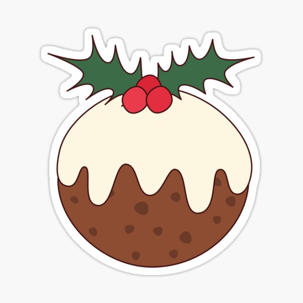 Item preview, Iced Christmas Pudding Figgy Pudding Plum Pudding Holly designed and sold by cashewdays.