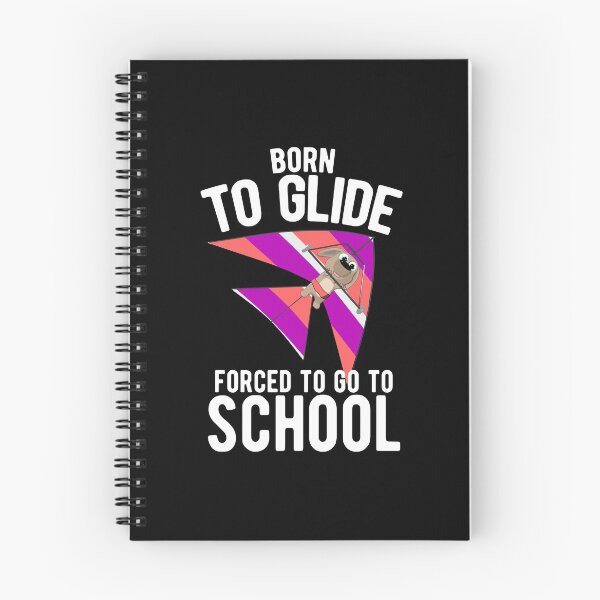 Item preview, Girl Born To Glide Forced To Go To School - Pink Hang Glider with Puppy designed and sold by onicon.