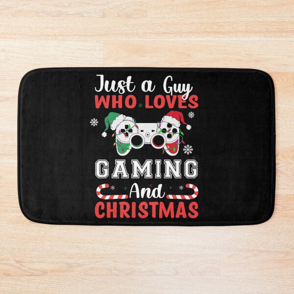 Item preview, Just a Guy who Loves Games and Christmas Funny Gaming designed and sold by R&BApparel.