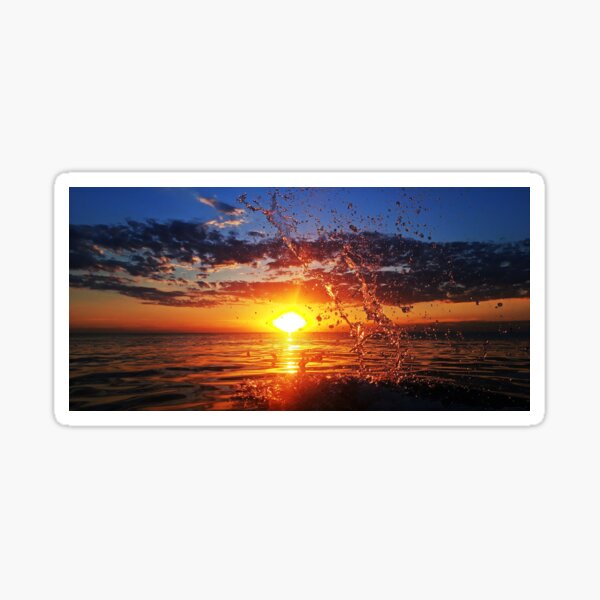 Sunset splash Sticker