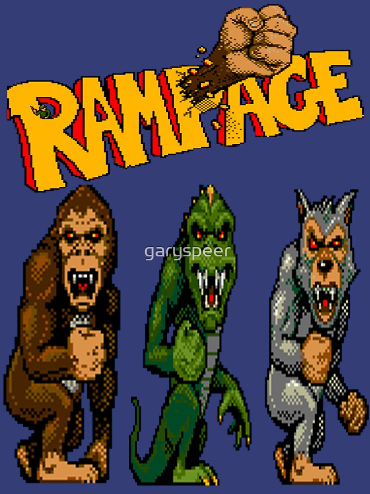 "Rampage George, Lizzie and Ralph" T-shirt by garyspeer | Redbubble