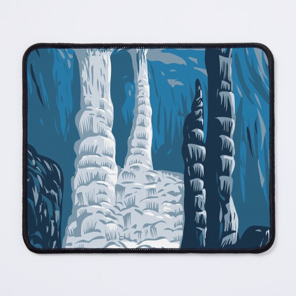 Item preview, Lewis and Clark Caverns State Park Interior of Limestone Cave System Jefferson County Montana USA WPA Poster Art designed and sold by patrimonio.