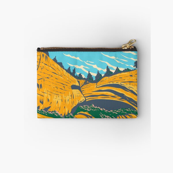 Item preview, Pictograph Cave State Park within Yellowstone in Montana USA WPA Poster Art designed and sold by patrimonio.