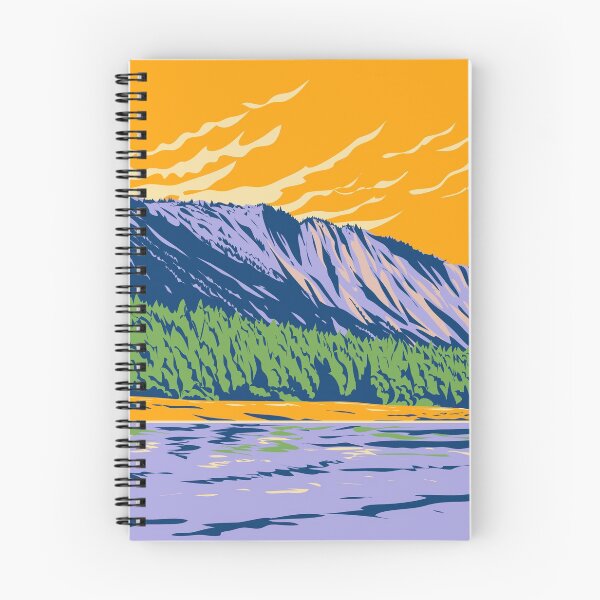 Item preview, Thompson Falls State Park with the Clark Fork River in Montana USA WPA Poster Art designed and sold by patrimonio.