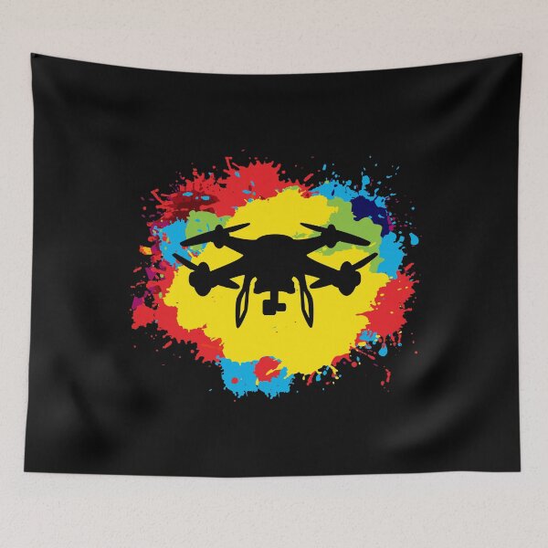 Artikelvorschau, FPV Drone Racing Quadcopters RC Pilot Aquarell entworfen und verkauft von TastefulTees.