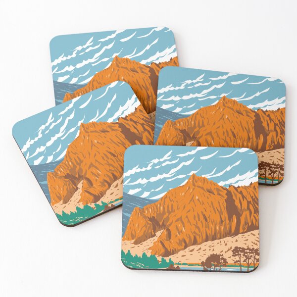 Item preview, Tower Rock State Park Entrance to Missouri River Canyon in Adel Mountains Volcanic Field Montana USA WPA Poster Art designed and sold by patrimonio.