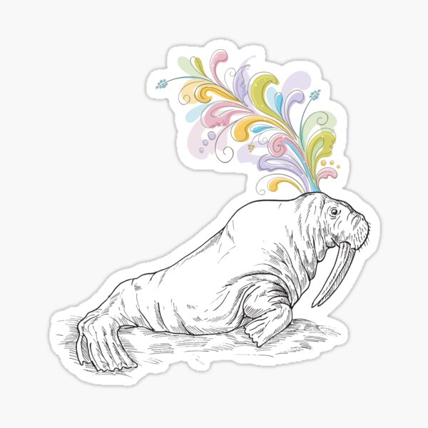 Item preview, Abstract Walrus designed and sold by 2-Of-A-Kind.