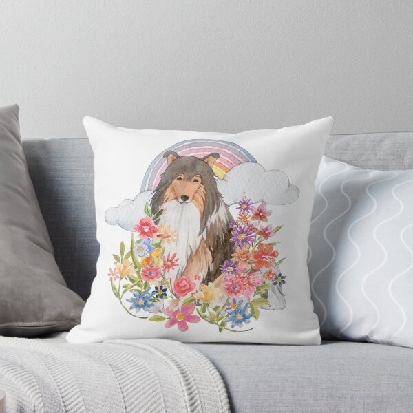 Item preview, Vintage Collie Floral Field designed and sold by jlmcreativeau.
