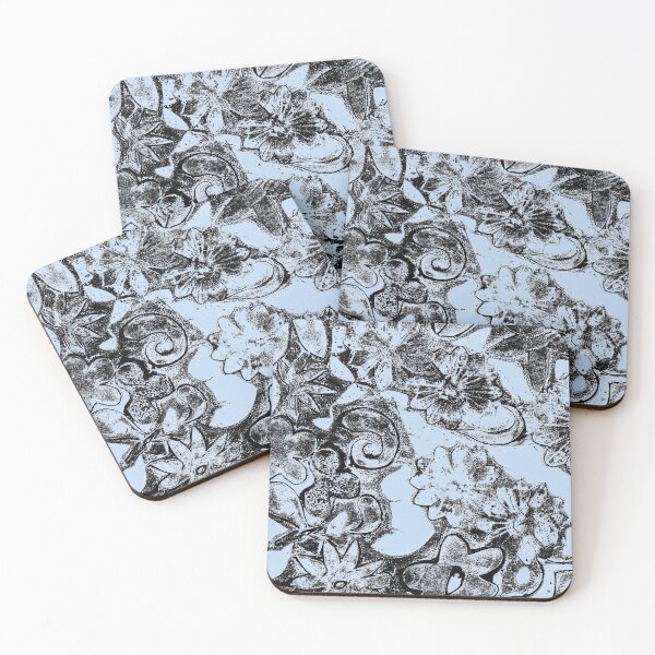 Item preview, Floral Monoprint Transparent Background designed and sold by Heatherian.