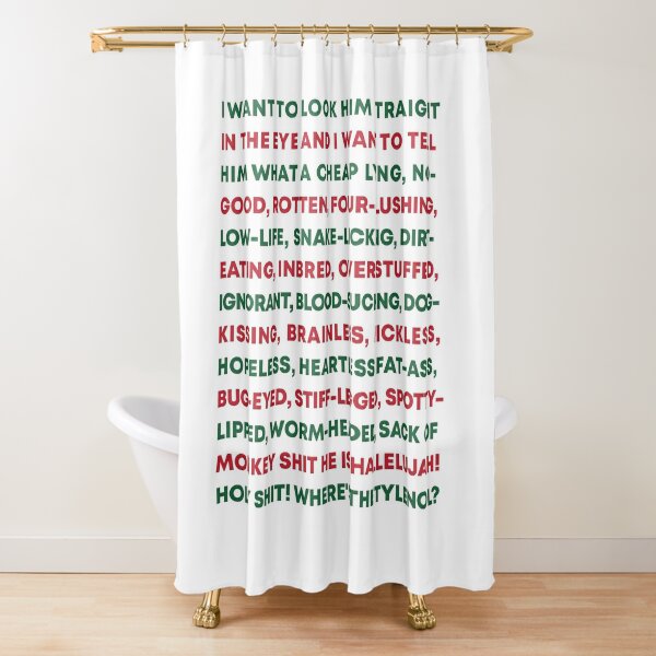 christmas vacation rant Shower Curtain