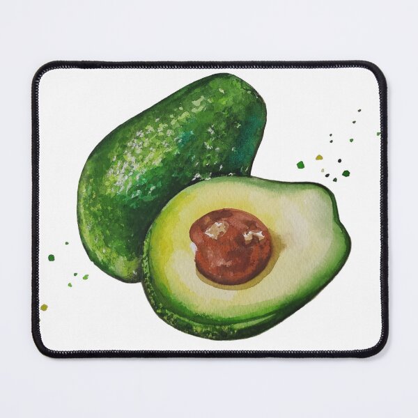 Item preview, avocado. watercolor. green fruit designed and sold by colorful  art.