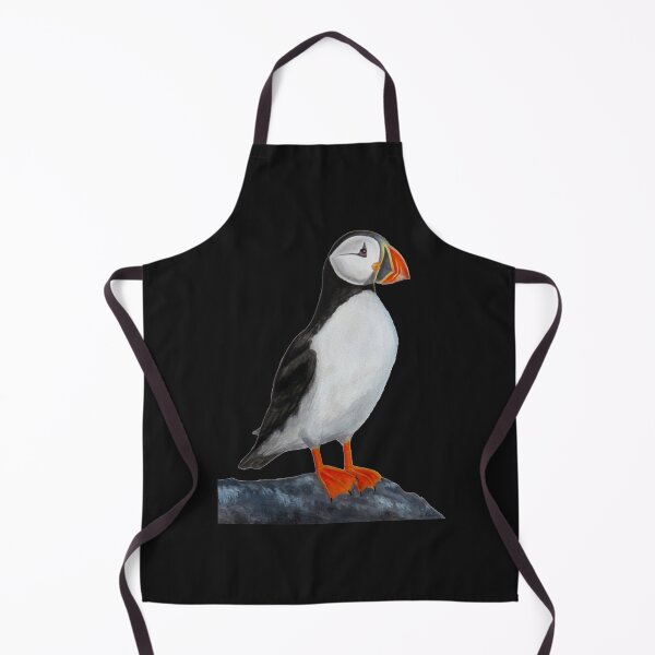 Item preview, Atlantic Puffin on Rock - Realistic Acrylic Bird Painting designed and sold by KIINcreations.