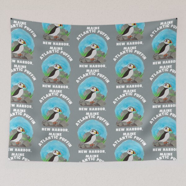 Item preview, Atlantic Puffin New Harbor Maine   designed and sold by KIINcreations.
