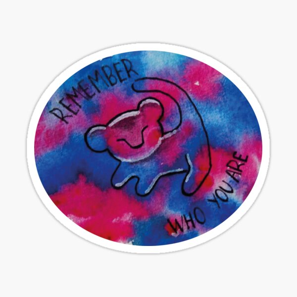 Watercolor Simba Sticker