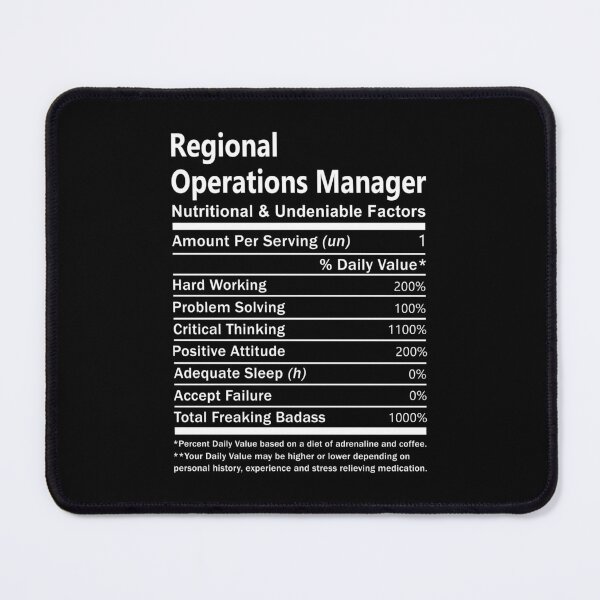 Item preview, Regional Operations Manager T Shirt - Nutritional and Undeniable Factors Gift Item Tee designed and sold by oslandefren.