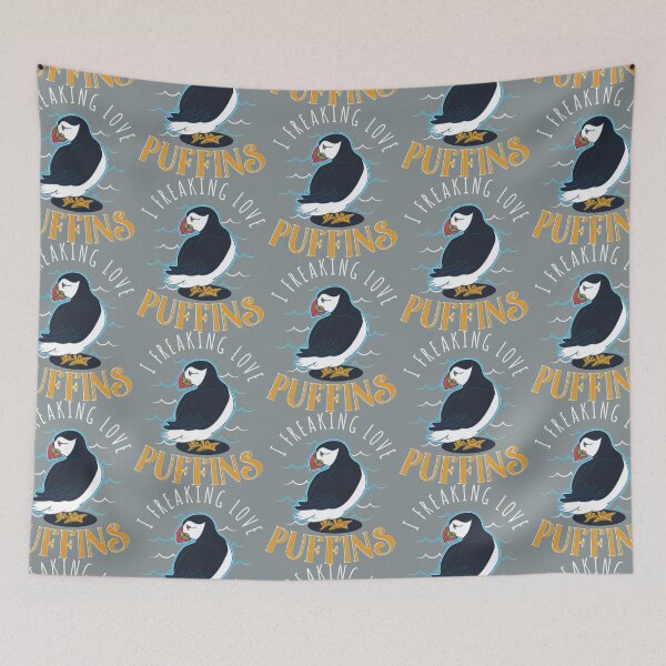 Item preview, I Freaking Love Puffins Bird   designed and sold by KIINcreations.